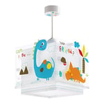 Dalber Lampe Suspension Enfant Dinosaures Dinos Animaux Multicolore, lustre chambre enfant, 73452, E27