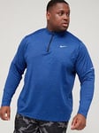 Nike Run Dry Fit Element 1/2 Zip Top (Plus Size) - Blue