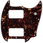 Musiclily Pro 4Ply Tortoise 9 Hole HH Pickguard For Squier Bullet Mustang Guitar
