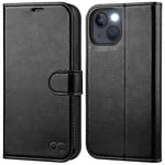 OCASE Etui Coque iPhone 13 Mini, Antichoc TPU Housse iPhone 13 Mini Cuir PU Portefeuille Etui [RFID Blocage] [Béquille] [Fentes pour Cartes] Coque pour iPhone 13 Mini (5,4 Pouces) - Noir