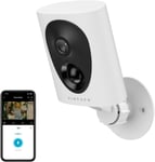 Caméra Surveillance WiFi Extérieure sans Fil, 1080P Caméra Extérieure, Batterie Rechargeable, Détecteur de Mouvement PIR, Alarme et Caméra Maison, Vision Nocturne Couleur, Étanche, SD/Cloud