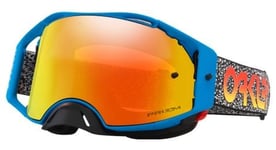 Masque oakley airbrake mx moto blue crackle   fire iridium   ref  oo7046 e3