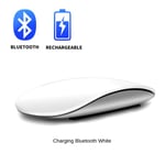 Valkoinen langaton Bluetooth Magic Mouse Hiljainen ladattava lasertietokonehiiri Ohut Ergonominen PC-hiiri Apple Macbookille Microsoft