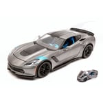 [FR] Maisto CHEVROLET CORVETTE GRAN SPORT 2017 GUN METAL W/BLACK STRIPES 1:24 -