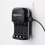 Amazon Basics 4 Slot Ni-MH AA & AAA Battery Charger With Indicator LEDs inc VAT