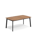 EMU - Shine Table 166 cm Black - Ulkotilojen ruokapöydät - Arik Levy - Musta - Metalli/Puu