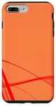 Coque pour iPhone 7 Plus/8 Plus Art abstrait esthétique minimaliste rouge