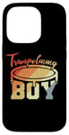 Coque pour iPhone 14 Pro Trampoline Garçon Gymnaste trampoline