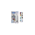 Oral-B Vitality PRO Kids Disney 100 Electric Toothbrush with Travel case, White 