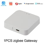 Tuya Zigbee Gateway airies Smart Home,pont sans fil Smart Life,télécommande,appareil tournesol nous-mêmes avec Alexa,Google Home - Type 1PCS Zigbee Gateway-5V