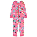 BlueY Pyjama Combinaison Fille, Pyjama Grenouillere Enfant Douce et Confortable Vêtement de Nuit Cadeau Fille (Rose, 18-24 Mois)