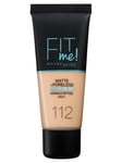 Maybelline Fit Me! Matte + Poreless Foundation - 112 Soft Beige