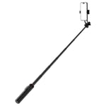 Teleskopisk selfie-stick med tripod och Bluetooth 5.2-fjärrkontroll, 1,3m - Svart