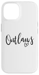 Coque pour iPhone 14 Outlaws High School Mascotte Sports Team Femmes Outlaws