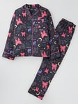 V by Very Girls Butterfly Satin Single Pyjama Set - Multi, Multi, Size 9-10 Years