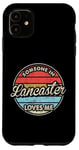 Coque pour iPhone 11 Quelqu'un à Lancaster m'aime City, États-Unis, États-Unis