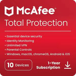 McAfee Total Protection 2025 10 Device 1 Year Antivirus 5 Minute EMAIL Delivery