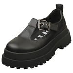 Buffalo Pluto Jane Vegan Womens Platform Shoes in Black - 5 UK