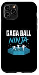 Coque pour iPhone 11 Pro Jeu de handball Gaga Ball Ninja Dodgeball Dodge