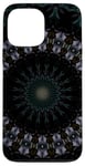 iPhone 13 Pro Max Dark Fantasy Mandala Pattern Yellow And Blue Case