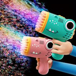 40 hål blåsande bubbelpistol utomhus bubbelmaskin gåva semestergåva leksak Handhållen utomhus bubbelpistol green