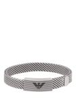 Emporio Armani Men's Mesh Bracelet, Silver