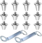 12 Pcs Football Studs with 2Pcs Stud Spanner,Metal Boots... 