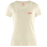 Fjallraven Fjällräven Logo T-Shirt W Tricot Femme, Blanc Craie, M