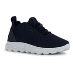 Geox Homme Spherica U Baskets, Navy Blue, 43 EU Étroit