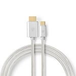 Nedis USB-C (Male) - HDMI (Male) Kabel, 2m