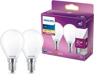 PHILIPS LED Premium Classic P45 Lustre Light Bulb 2 Pack 2 Count (Pack of 1) 