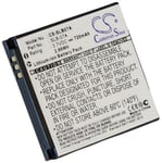 Batteri til SLB-07B for Samsung, 3.7V (3.6V), 720 mAh