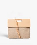 The Case Factory Trend Bag Jute Leather Vegetable Tanned Natural Beige