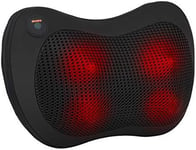 HOMh Back Neck Massage Cushion, Electric Shiatsu Kneading Massager with Dual Ro