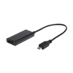 GEMBIRD adapter MHL-> HDMI(F)+MICRO USB(BF)(11pin)smartfon to TV HD+power supply