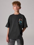 smALLSAINTS All Saints Boys Dragon Graphic Tee - Black, Black, Size 12-13 Years