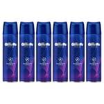 6 x Gillette Fusion 5 Champions league Shaving Gel for Men 200ml - RARE