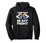 Fist Bump Their Fight Is My Fight LGBTQ+ Awareness Gay Pride Pullover Hoodie