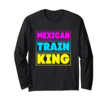 Mens Mexican Train King Dominoes King Long Sleeve T-Shirt