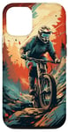 iPhone 14 Retro Mountain Bike Design - Downhill Biking Enthusiast Case