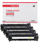 NOPAN-INK - x4 Toners - EP718 BK (CC530) + EP718 C (CC531) (Noir + Cyan + Magenta + Jaune) - Compatible pour Canon i-SENSYS MF 720 Series MF 720 Series MF 720 Series MF 720 Series MF 724 Cdw MF 724 C