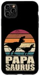 Coque pour iPhone 11 Pro Max Papasaurus Rex Père Dinosaure Famille Dino Papa Papa Saurus