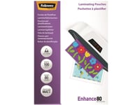 Lamineringsfickor Fellowes A4 80 Μm Matt (100 St.)