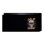 Tapis de Souris rectangulaire en Tissu imprimé numériquement - Dessous antidérapant - Bordure Cousue Noire - pour FPS, MOBA, Jeu Simple - Taille XL : 90 x 40 cm