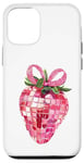 Coque pour iPhone 14 Rose Bow Coquette Esthétique Y2K Cerise Fille Femme