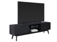 Carrington Black Oak 180cm TV Unit