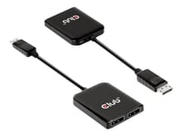 Club 3D Csv-7200 - Video/Lyd-Splitter - 2 X Displayport - Stasjonær