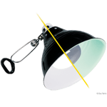 Glow Light - Porcelain Clamp Lamp + Glow Reflector Black 25 cm - Matelijat - Terraariovalaistus - Valaisimet - Exoterra