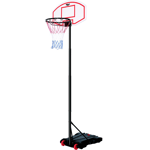 Midwest Junior Basketball Stand Hoop and Net (5ft - 8ft) 17" Ring, On Wheels