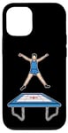 Coque pour iPhone 12/12 Pro Trampoline Enfant Athlète Trampoline